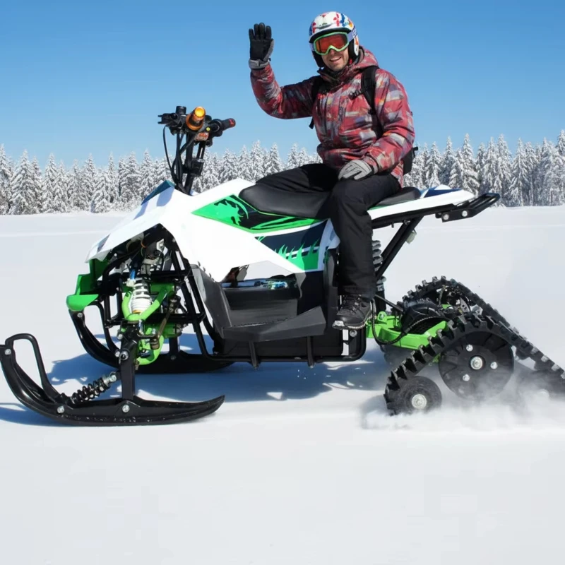

family adventure vehicle, safe and easy to operate 4-stroke single-cylinder air-cooled adult snowmobile