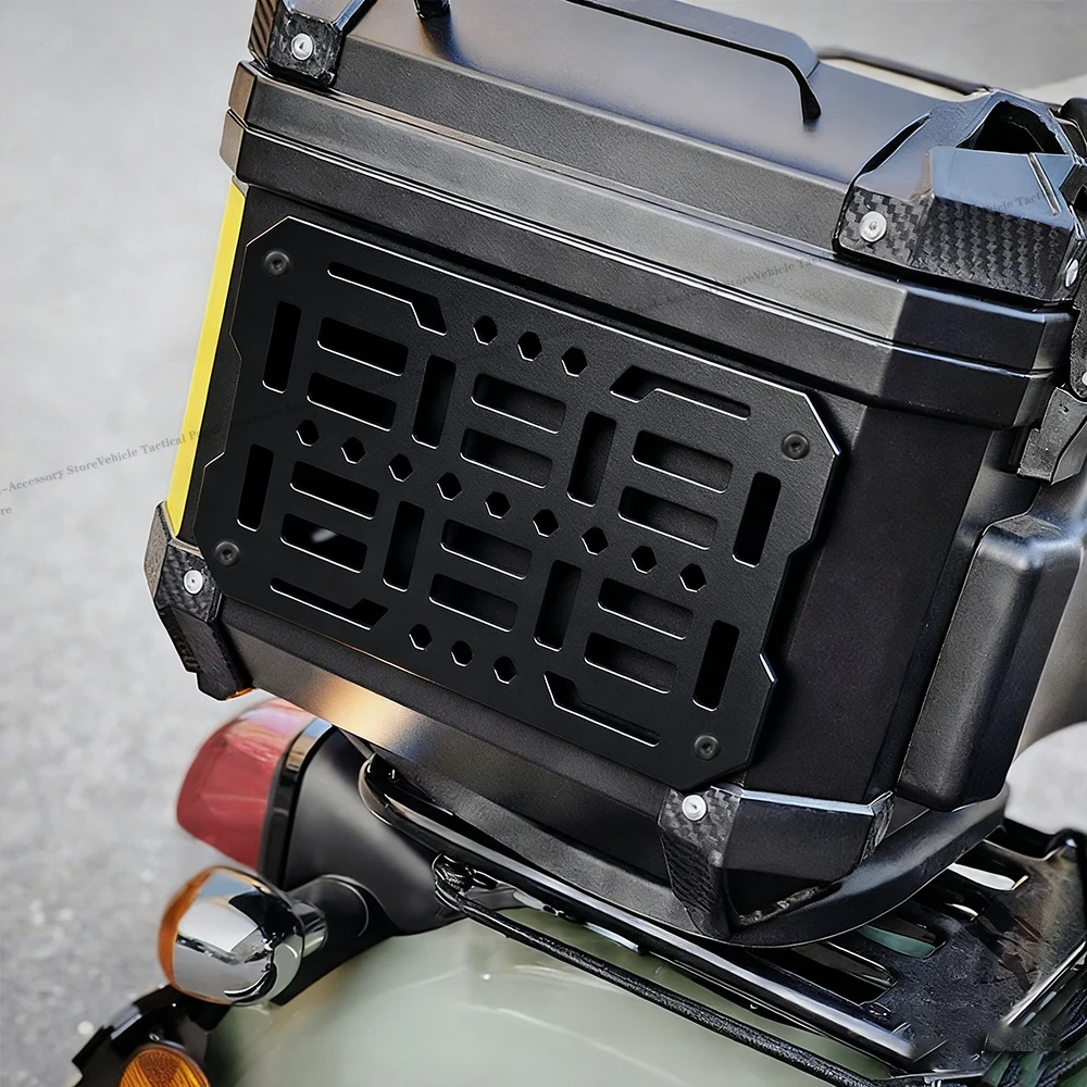 دراجة نارية العلوي حالة مول سريعة التركيب التكتيكية جذع صندوق تخزين سبائك الألومنيوم لوحة مولي صندوق جانبي عالمي