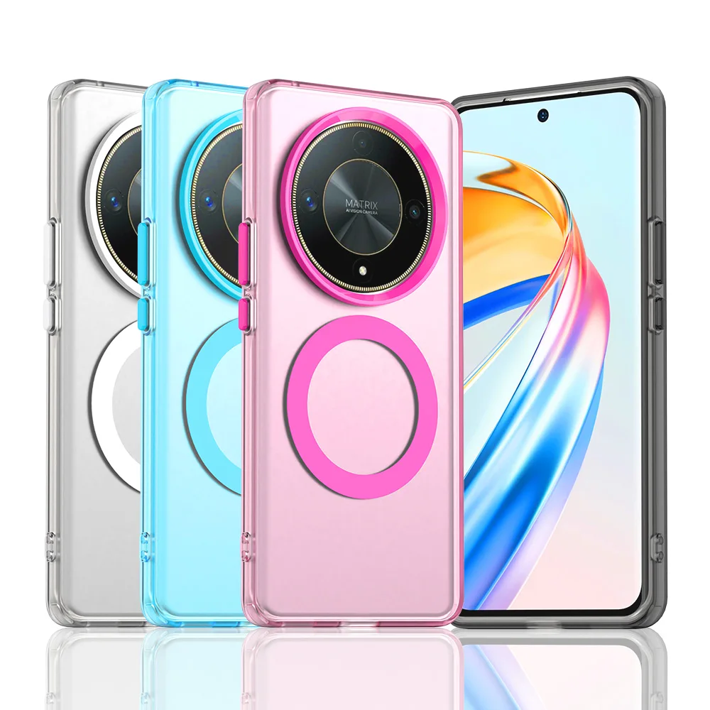 Custodia per Honor Magic6 7 Lite 5G, Cover per Honor Magic7 Pro, Colore Caramella Traslucido Opaco, Antiurto Protettiva