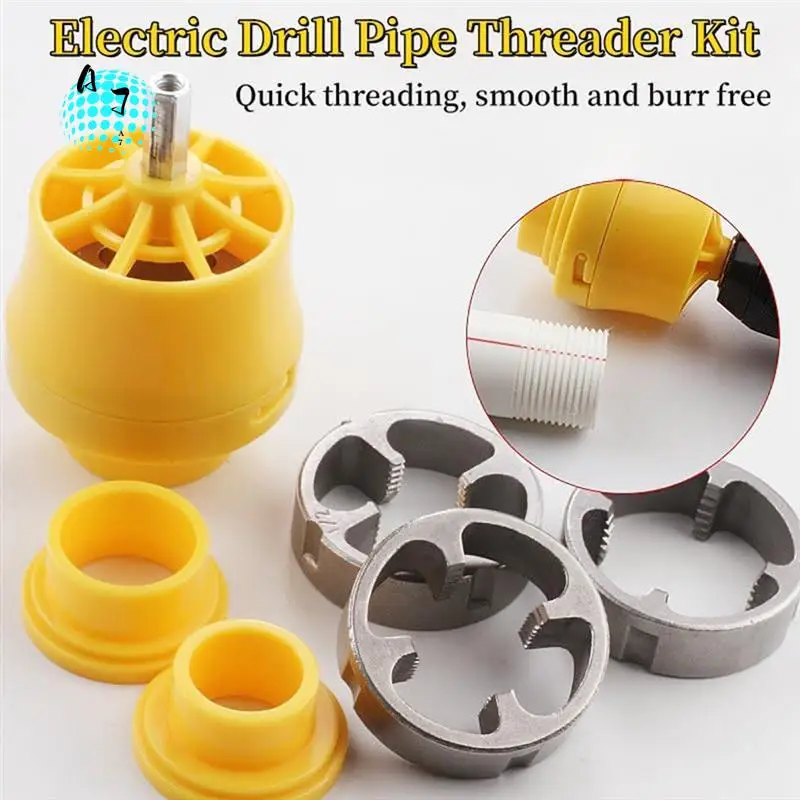 

A07F-Electric Drill PVC Thread Maker Tool, PVC Thread Maker Tool For Electric Drill, Electric Drill Water Pipe Device Kit