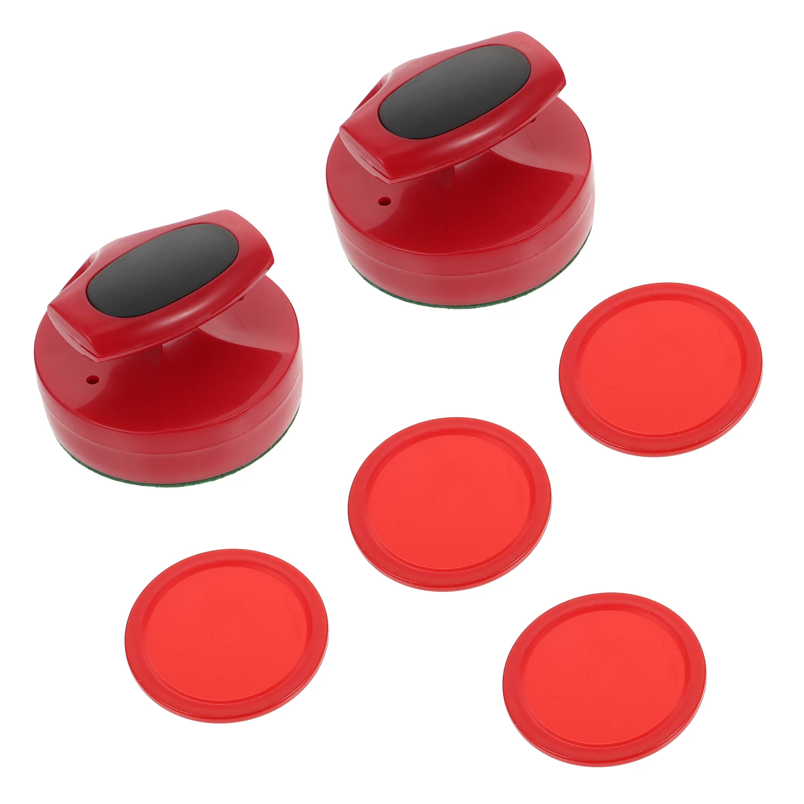 

1 Set Red Plastic Ice Hockey Machine Replacement Accessories for Indoor Desk Game Table Door Knob Attachment Child Toy