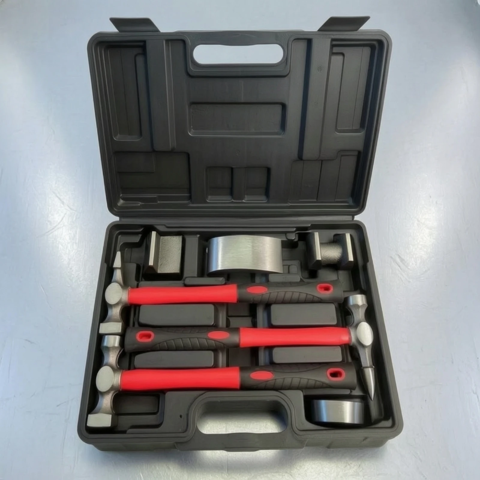 7 Pieces Dolly and Hammer Ding Repair Kit Rust-Resistant Carbon Steel Ding Repair Hammer and Dolly Set Panel Beating Tool Set