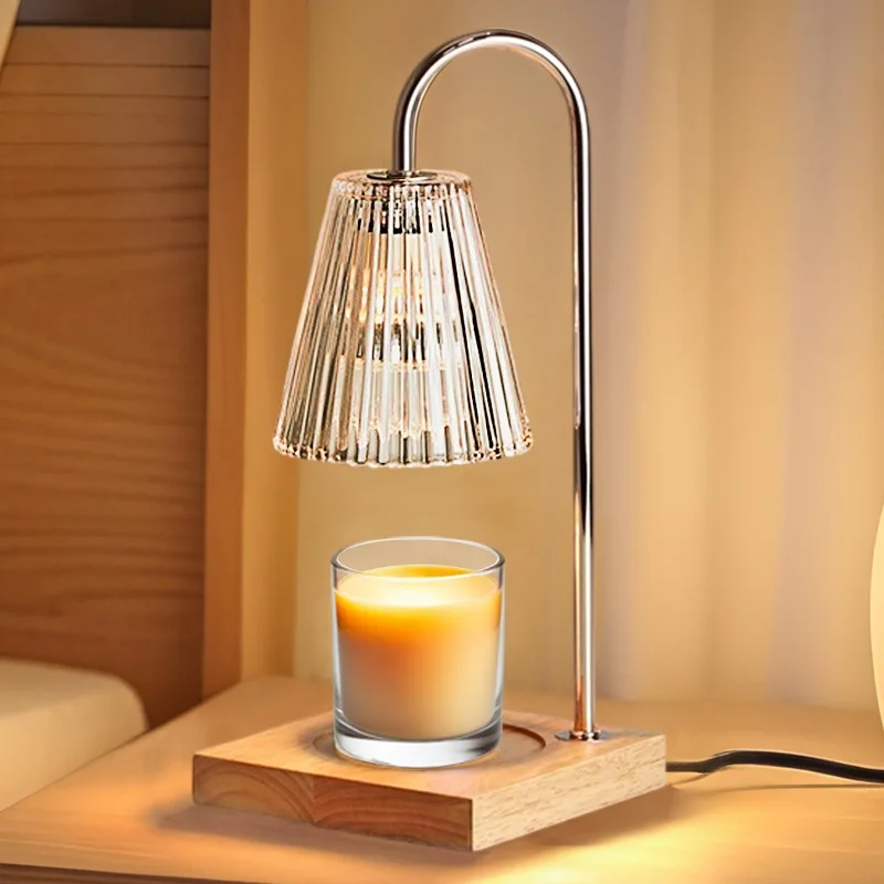 

Aromatherapy wax melting lamp Timed adjustable height Lifting ambient lamp Melting candlestick lamp