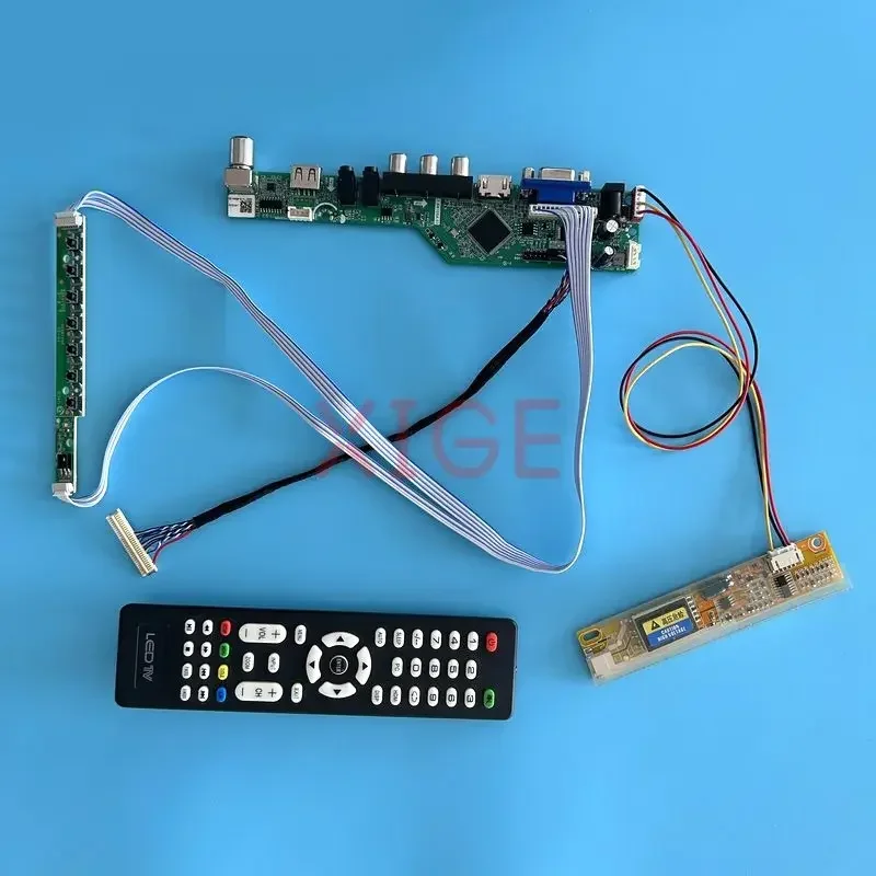 

Для CLAA154WA04 CLAA154WA05 плата драйвера ЖК-контроллера 1CCFL комплект DIY аналоговый телевизор 1280*800 дисплей AV + USB + IR + VGA + HDMI LVDS 30-контактный