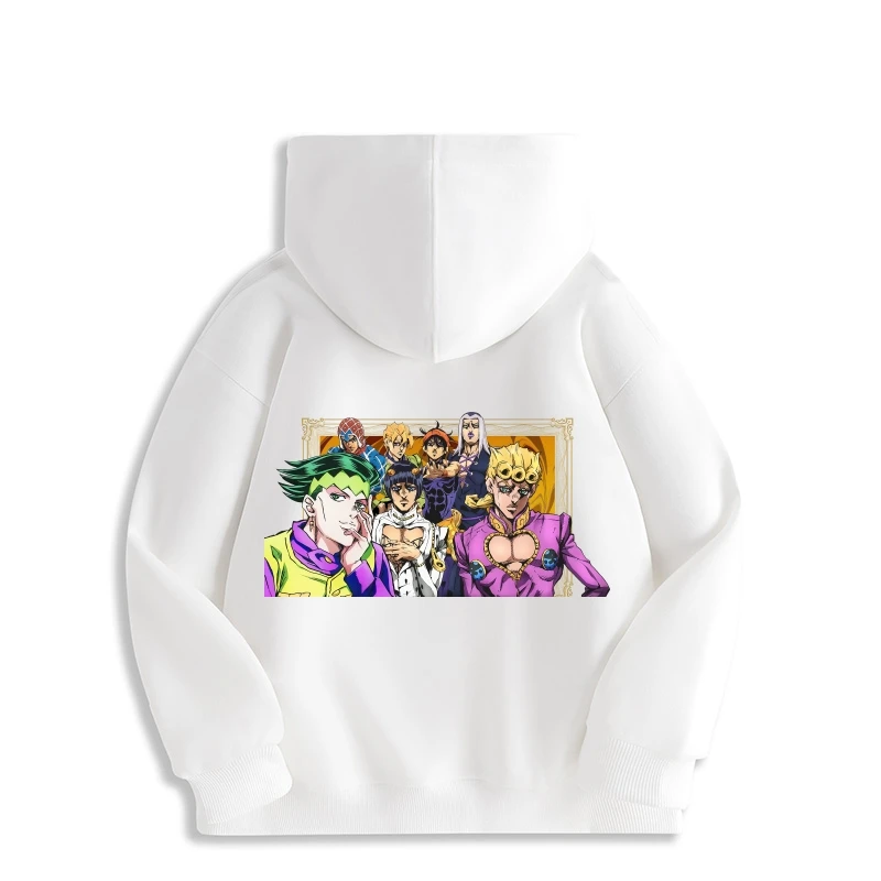 2025 JoJo's Bizarre Adventure Manga Hoodie Classic Stylish Comfortable Fabric Streetwear Harajuku Anime Pullover