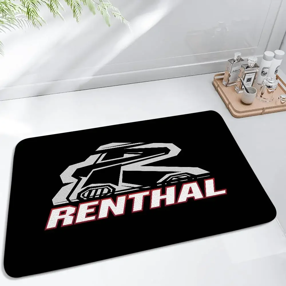 R-RENTHALS Floor Mat Pattern Printed Flannel Door Mat, Suitable For Bathroom, Living Room, Home Decoration