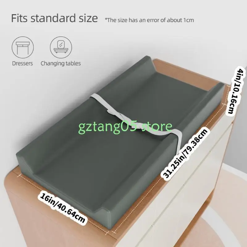 57EE سرير الطفل فراش حامي الوسادة نونسليب مقاومة للماء الحفاض تغيير وسادة حصيرة لسرير طفل صغير قابلة لإعادة الاستخدام وناعمة #6