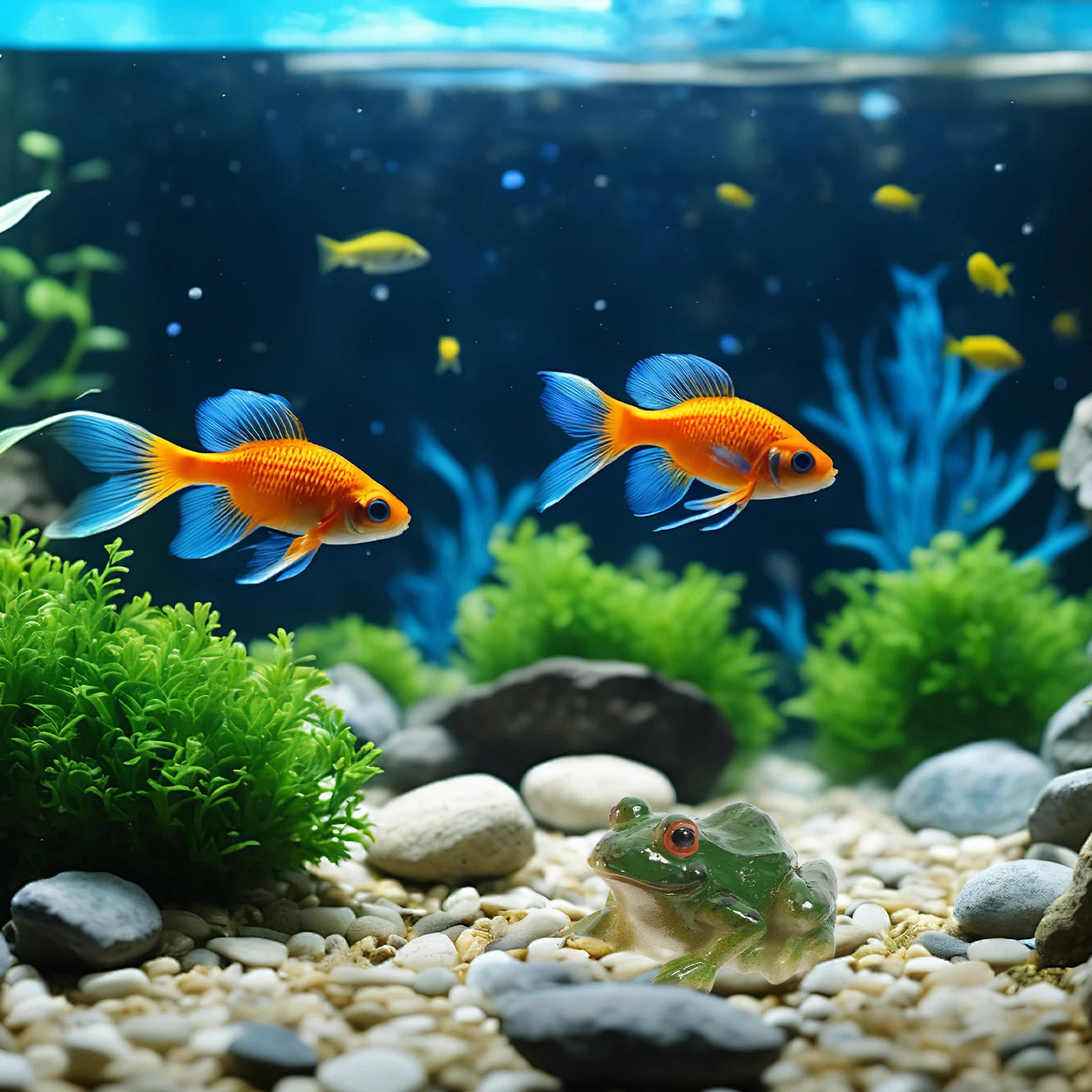 

2pcs 2.5X2.1X1.5Inch Garden Home Miniature Figurines Mini Frogs Figurines Decor Miniature Frogs Adornments Landscape Craft