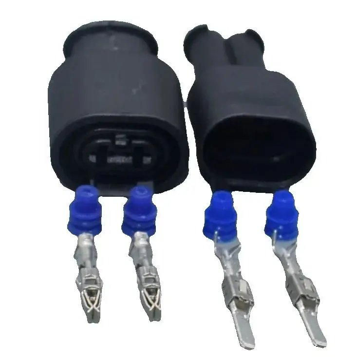 shhworldsea 2P 3.5MM male female for SKODA VAG 357973202 plugs for VW  2 PIN PLUG 357 973 202 357973202 6N0 972 997 A