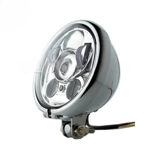 Retro Style Chrome 5.75'' Motorcycle LED Headlight for Hondas Sportster