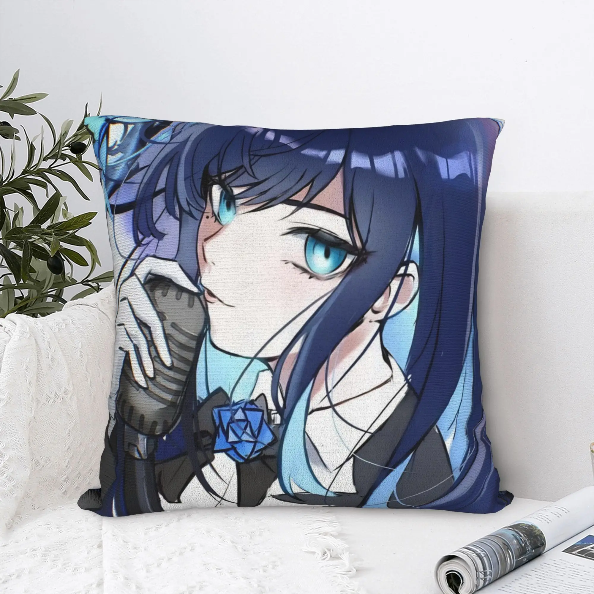 Ado Tour Singer Square Pillow Case  Cushion Cover Customized Zippered Decorative Pillowcase for Living Room 18
