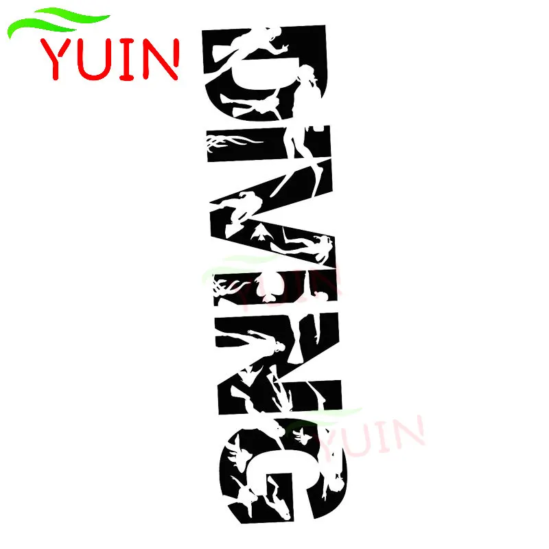 YUIN Fashion Car Sticker Diving Club Signboard Cars Decal Fashionable Body Window Decoration PVC Waterproof Sunscreen Stickers