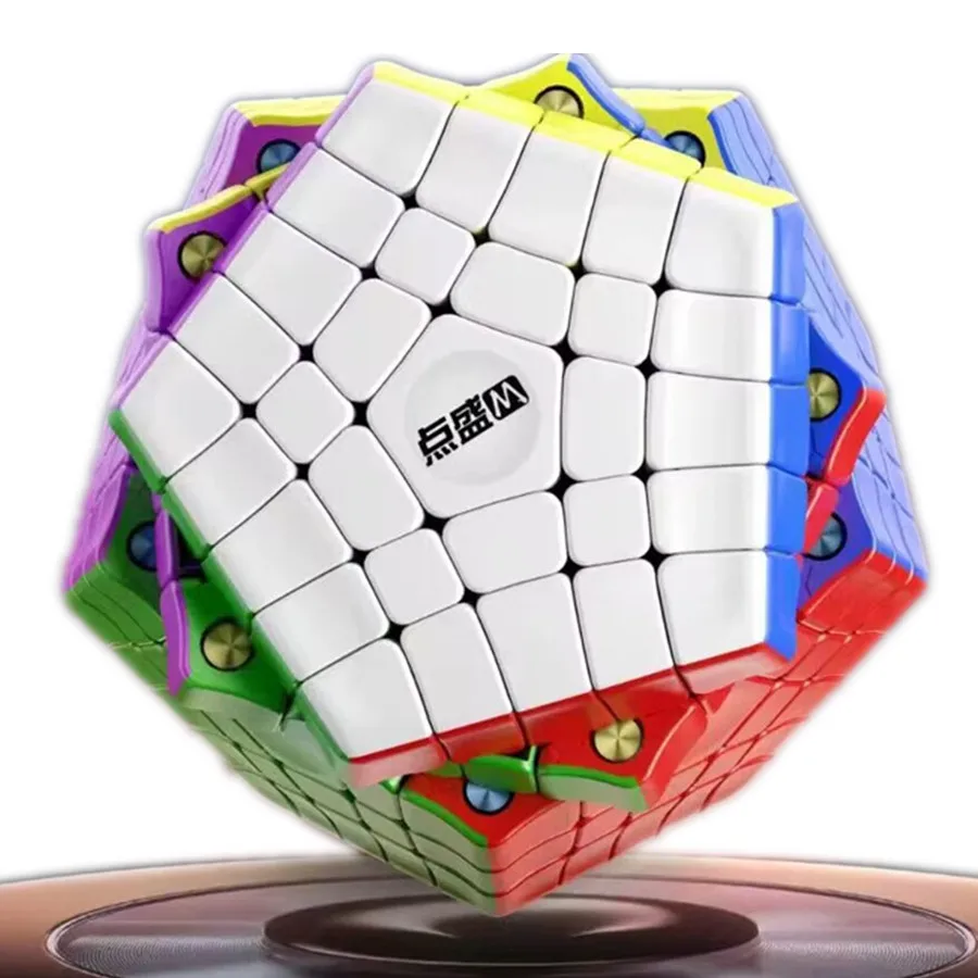 [Picube] DianSheng Gigaminx 5x5 Megaminx 5M Cubo Magico Gigaminx Magnetico Senza Adesivo 5x5x5 Dodecaedro Professione Velocità Puzzle