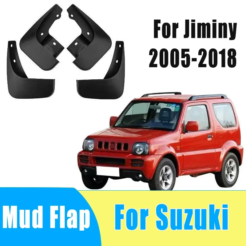 

4pcs Automobiles Tire Mudguard Waterproof Prevent Mud Splashing Car Mud Flap Fender Trim Accessories For Suzuki Jiminy 2005-2018