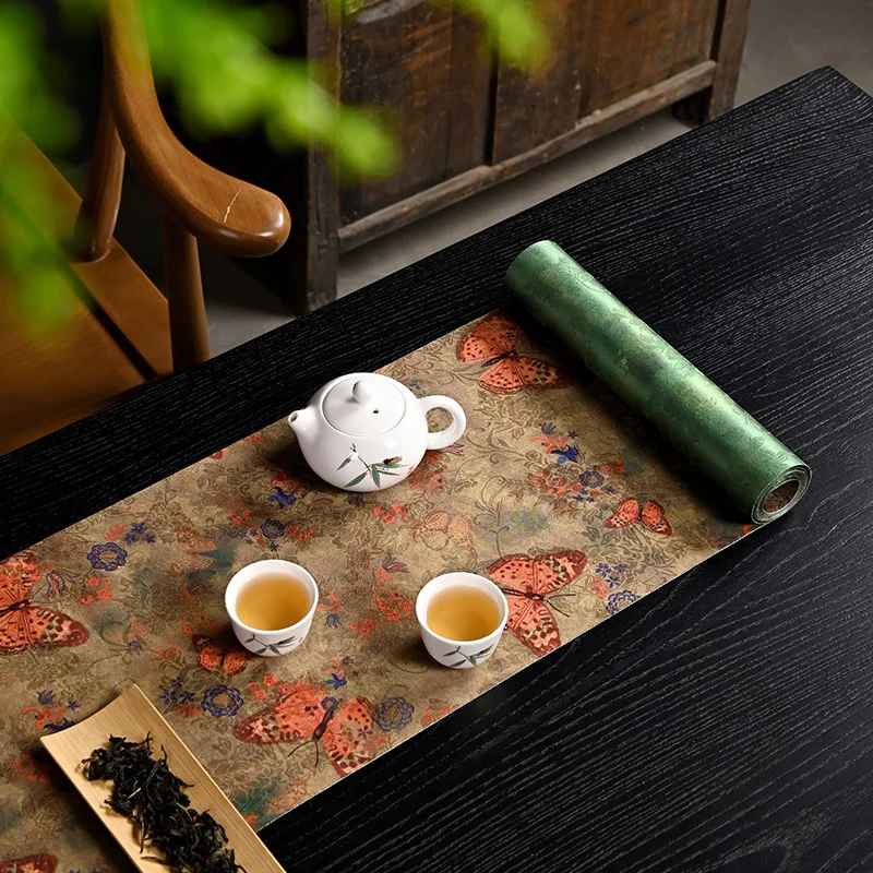 Double-Sided Tea Mat Waterproof Tea Mat Table Runner Zen Tea Flag Tea Ceremony Accessories view 4