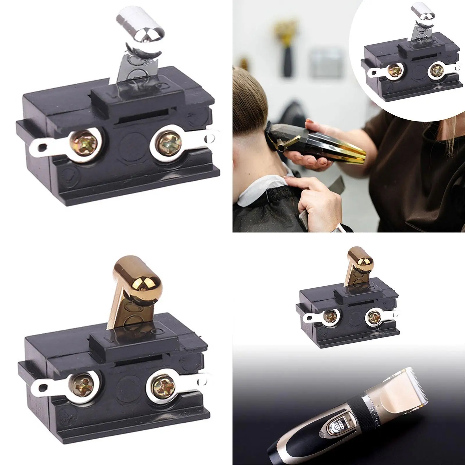 Durable Copper Hair Clip Tool Power Switch Controller Repair Part for Professional Haircut Machine for Men