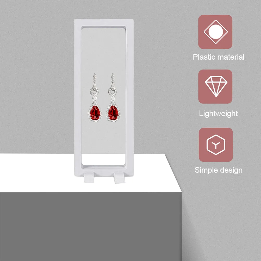 

100 Pcs Square Base Display Jewelry Holder Bases Plastic Base Lightweight Compact Size Box