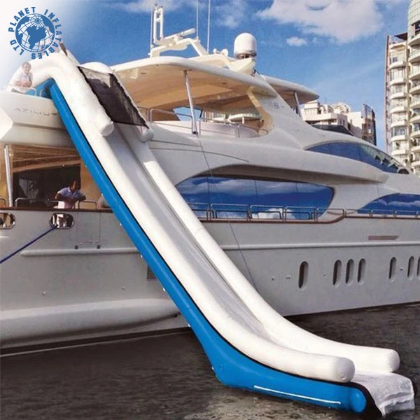 Largest Inflatable Water Yacht Slide,inflatable Dock Slide for Boat