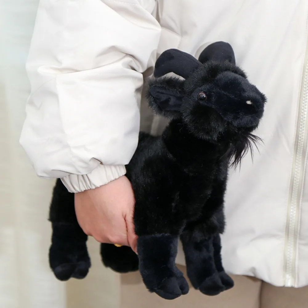 Cute 18/30cm Baby Goat Plush Doll Horned Sheep PP Cotton Doll Toys Fluffy Soft Stuffed Animal Doll for Kids and Adults