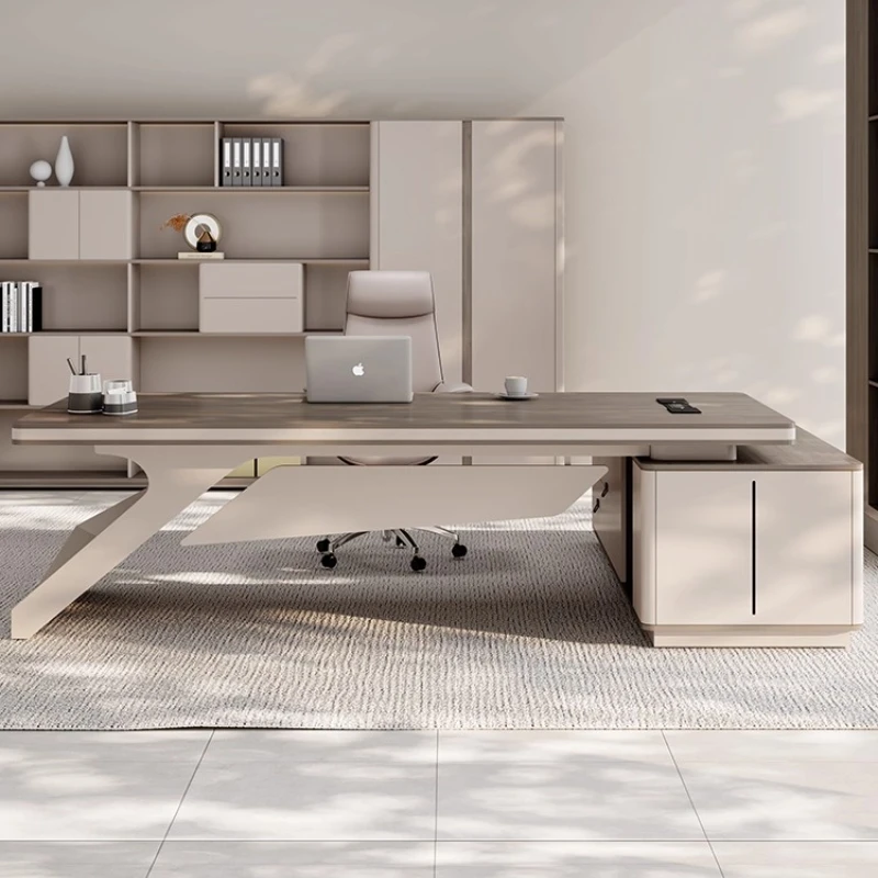 طاولة مكتبية حديثة راقية أنيقة ميسا بارا كومبيوتر بروكو دي عمل مكاتب غرفة مكتب على شكل حرف L أثاث غرفة المكتب #2