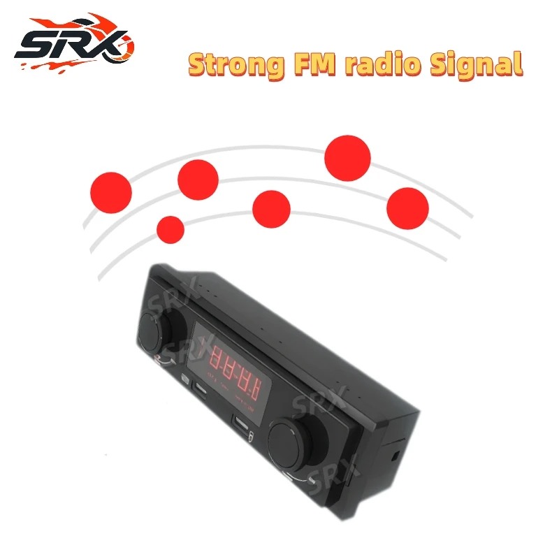 Car Audio Bluetooth FM Radio MP3 Player Stereo Unit For Old Vehicle Tricycle Farm Tractor
