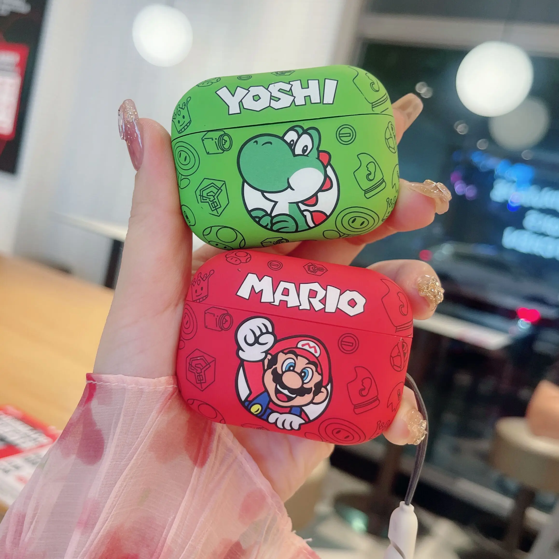 Cute Cartoon Marios Earphone Cases For Airpods 2 3rd 4 Pro Pro2 Bluetooth Wireless Headphone Charging Cover