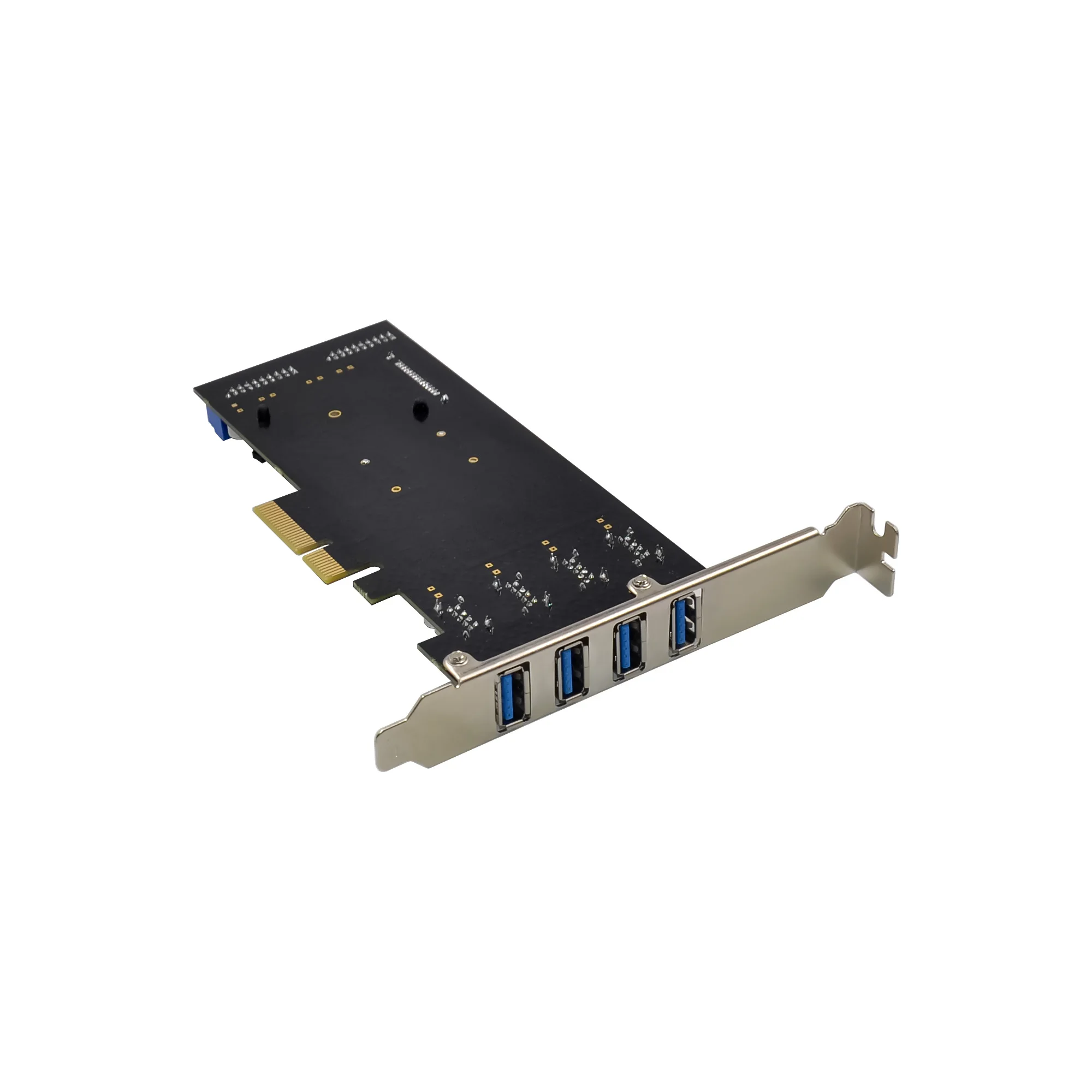 Sunweit st660factory em estoque pci-e x4 usb3.1 gen2 20 g/s auto-potência pcie 4 portas construir em cartão com 4 portas adicionais adicionais