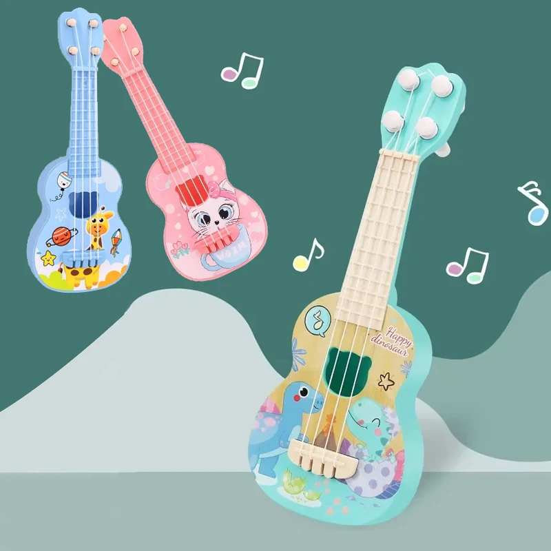 ألعاب القيثارة الموسيقية للأطفال 4 سلاسل جيتار صغير أدوات تعليم مونتيسوري لعبة الموسيقى هدية تعلم الموسيقار #1