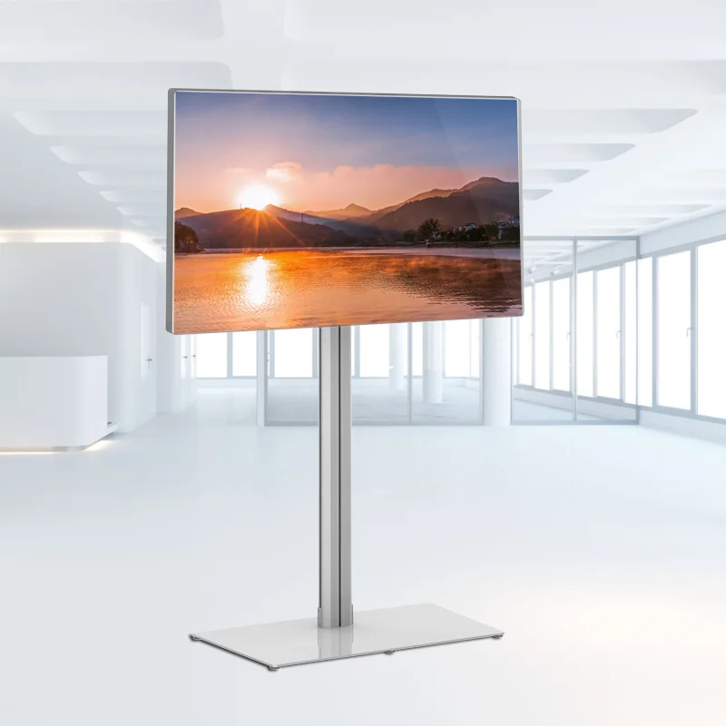 Landscape and Portrait Public TV Floor Rack Floor Base Screen 30-60 inches