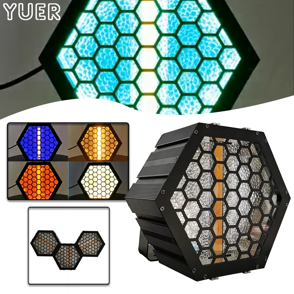 

New Warm White RGB Stitching Retro Light Stage DMX Music Control Party Background Lighting For Nightclub Wedding Holiday Lamp