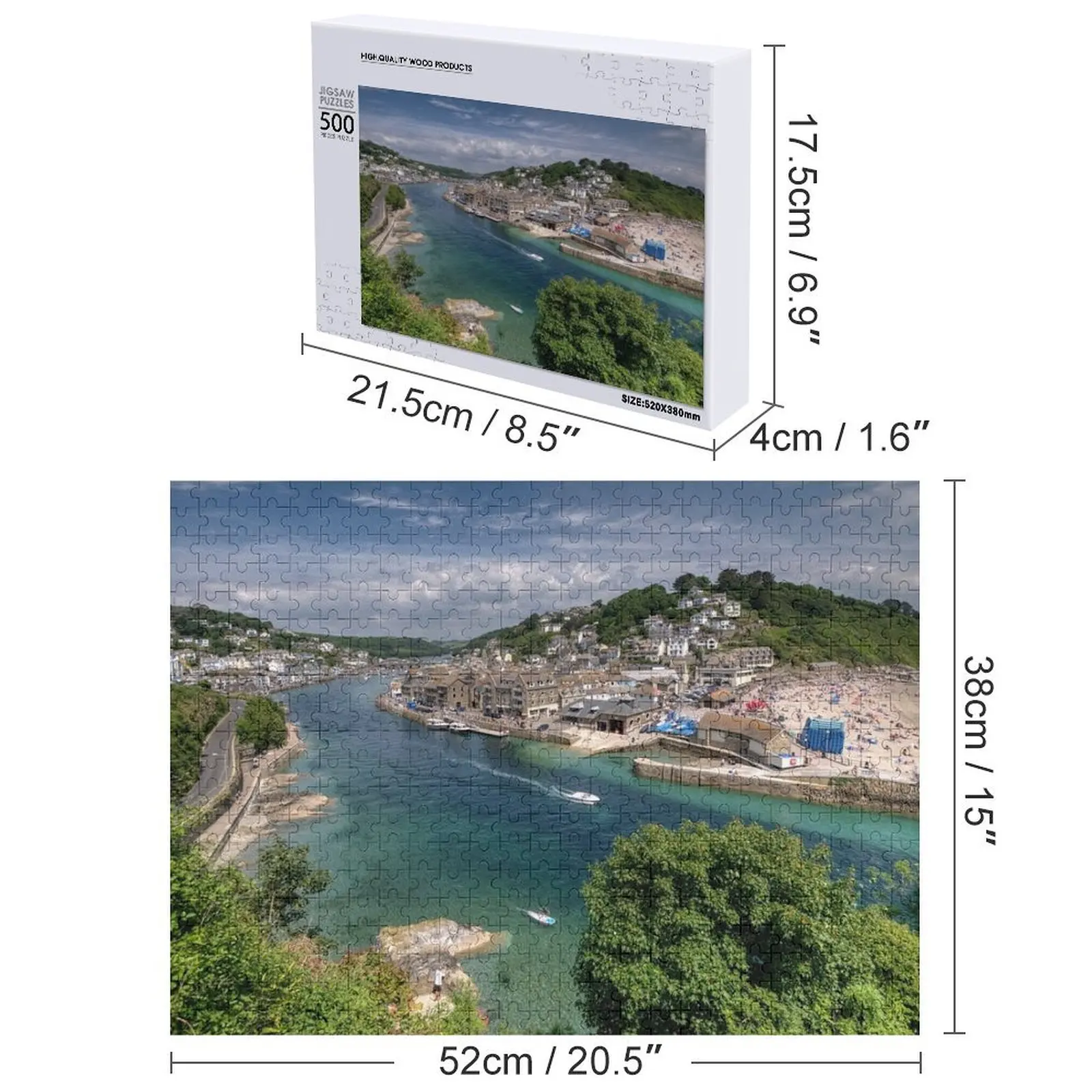 루에 강에서의 아름다운 날 직소 퍼즐 나무 사진 맞춤형 나무 이름 맞춤형 어린이 선물 퍼즐