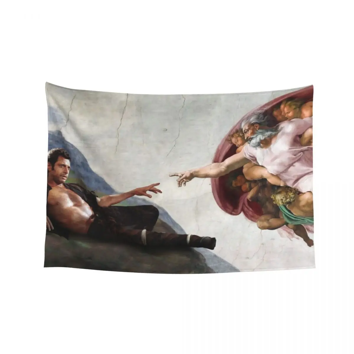 

Creation of Jeff Goldblum Funny Fine Art Parody Tapestry Wall Decor Hanging Decoration Home Wall Deco Tapestry