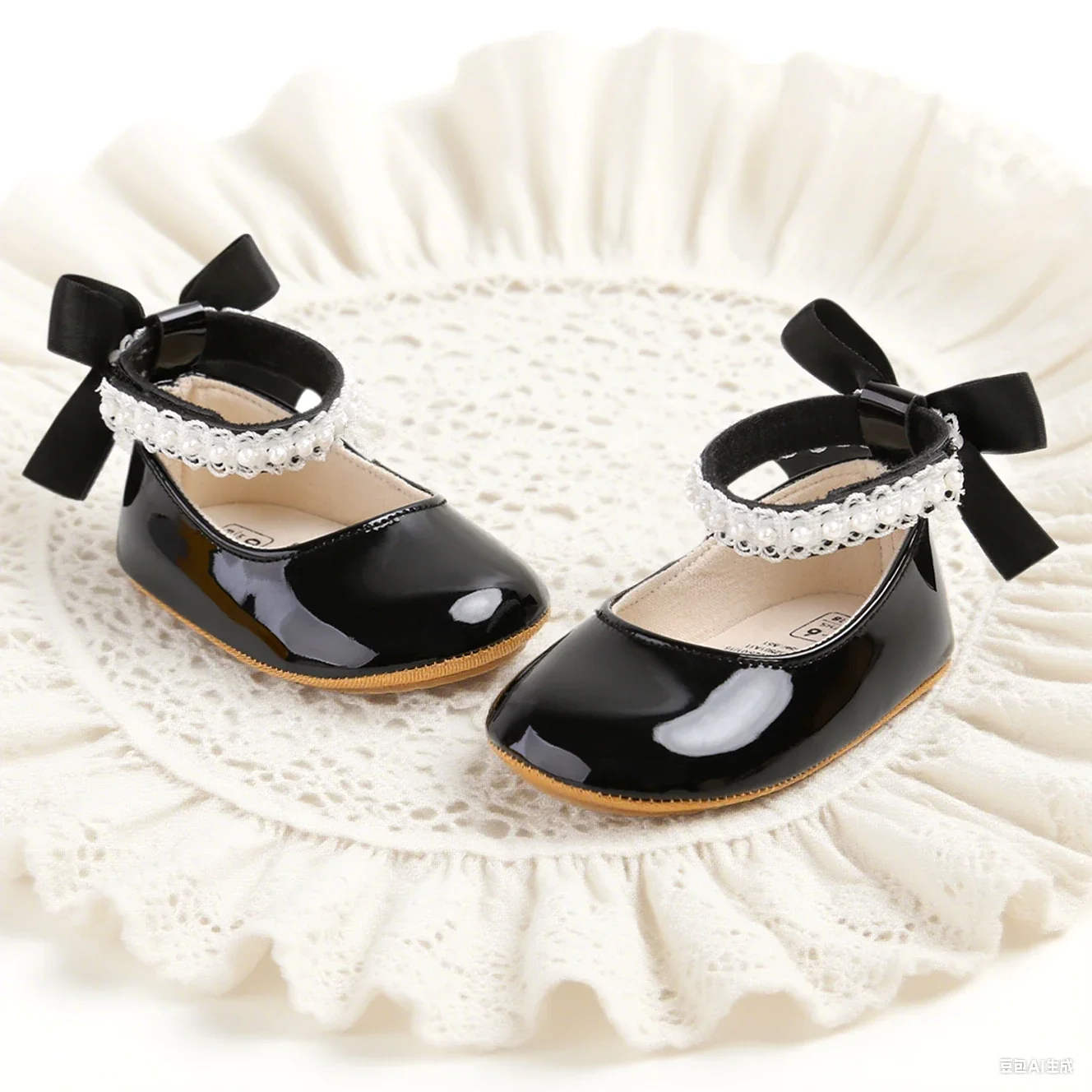 Baby girl princess shoes birthday shoes 0-18 months baby walking shoes soft soled bow shoes