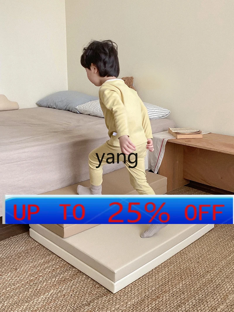 CX  Baby Crawling Mat Bedside Anti-Fall Floor Mat Foldable Stairs