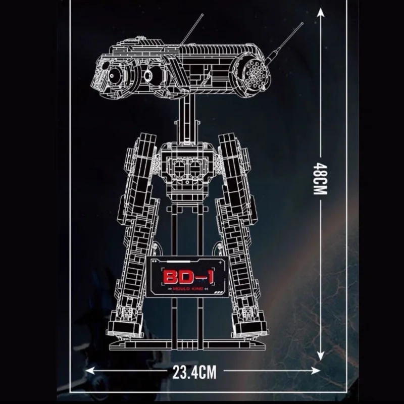 ชุดประกอบหุ่นยนต์ Mould King 21052 รุ่นผจญภัยในอวกาศ ข้อต่อขยับได้ ของเล่น DIY สำหรับเด็ก ของขวัญวันคริสต์มาส วันเกิด ของสะสม