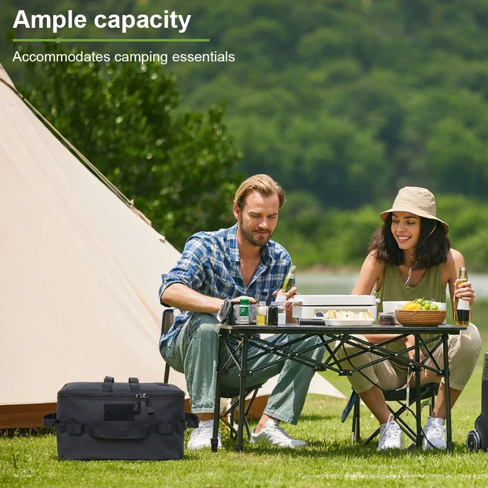Gas Tank Storage Bag Large Capacity Picnic Cookware Container Heat-Insulating Waterproof Tool Storage Case for Travel Hiking view 2