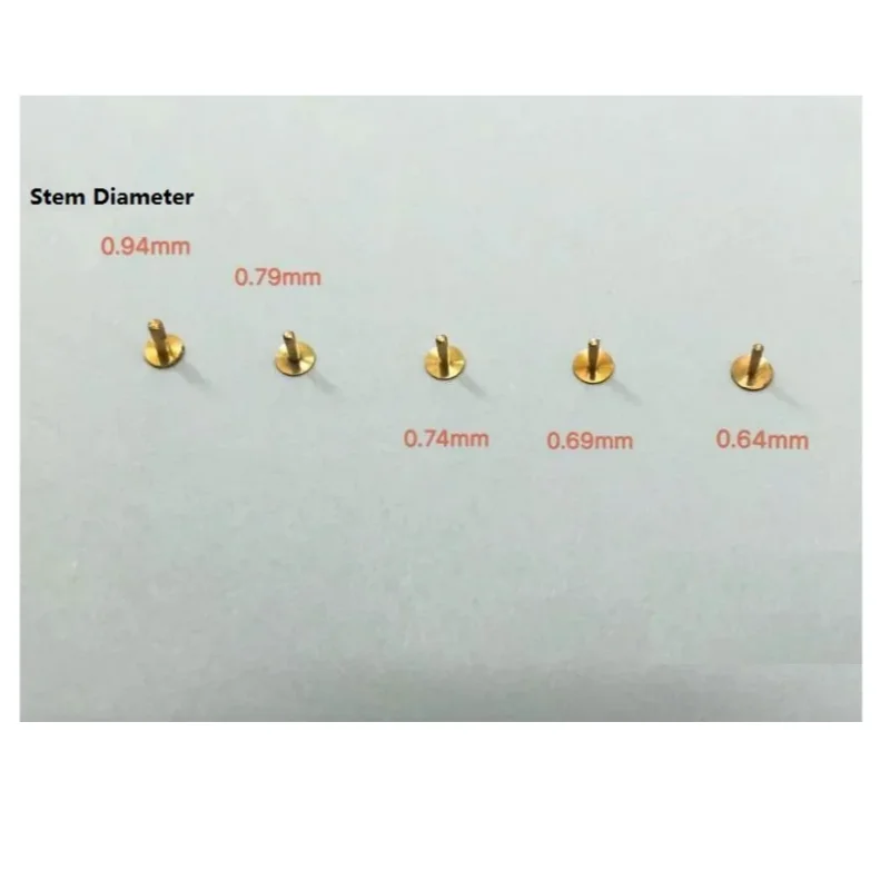 4PCS Brass Watch Dial Feet 0.64mm 0.69mm 0.74mm 0.79mm 0.94mm Stem T2511