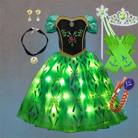 elsa green dress costume dress-AliExpress my queen dress