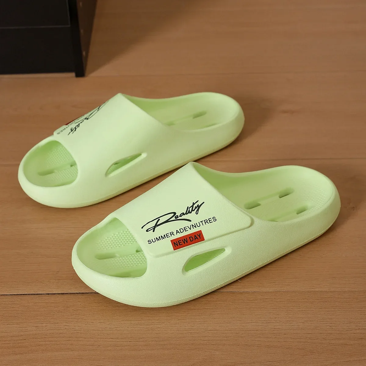 SHAJI Unisex Sommer Innovative Design EVA-Slides, Weiche Leichte Rutschfeste Freizeit-Hausschuhe für Innen- und Außenbereich – Detail 7