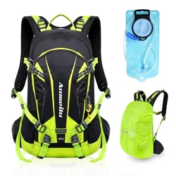 Anmeilu Waterproof Backpack Cycling Rucksack 20L Unisex Hiking Running Hydration Pack Camping Bladder Bag with Rain Cover