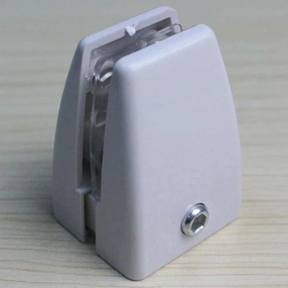 2pcs Plastic Partition Clamps Screen Bracket Glass Divider Clip For Office Desk Conference Table Lightweight Space