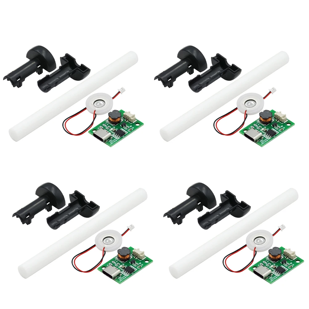 4pcs Type-C Humidifier Module Spray Single Head Spray Humidification Module 5V Electric Control Board For Air Humidification