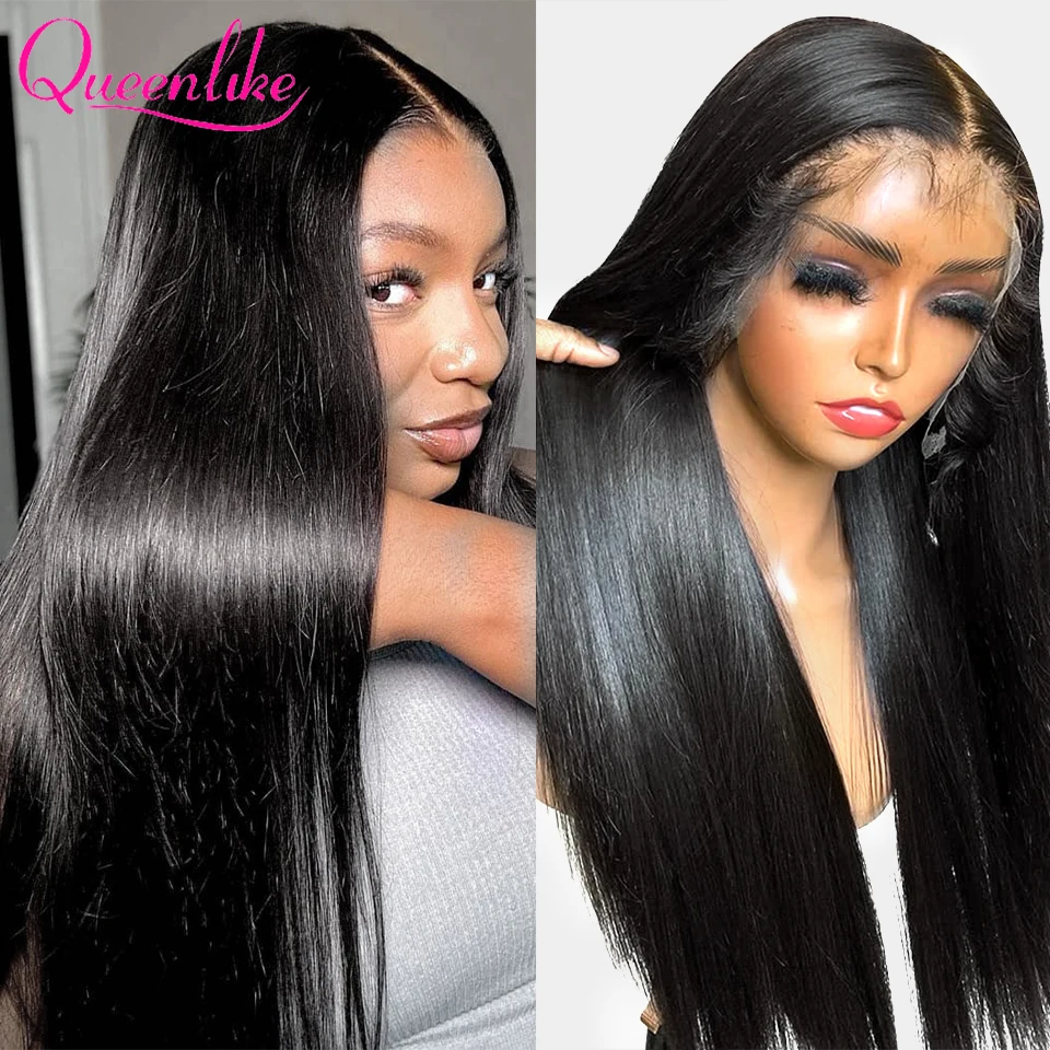 26 inch 13x4 Straight Human Hair Lace Frontal Wig 10A Top Quality Brazilian Wigs on Sale 100% Human Hair Wigs For Women