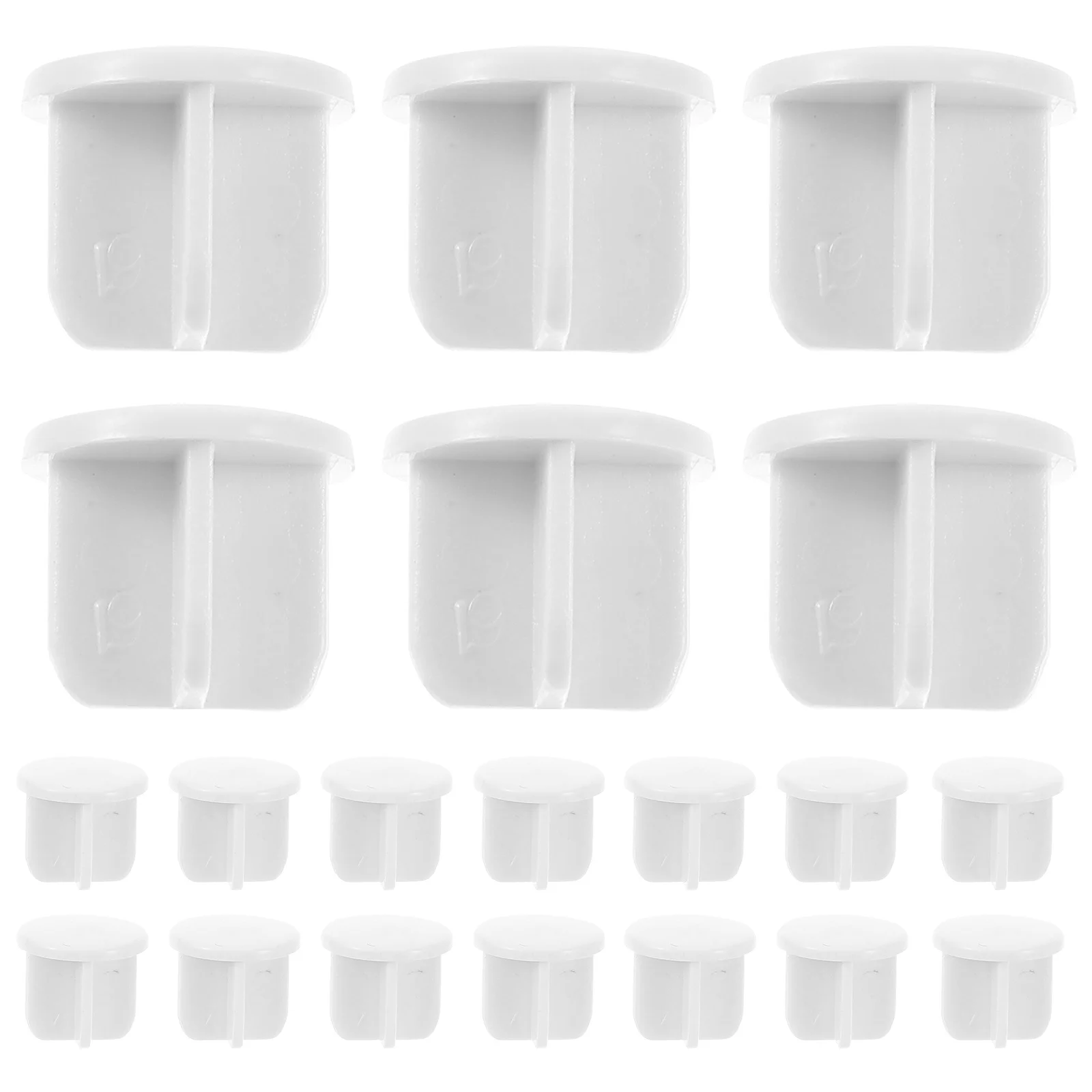 

50Pcs Curtain Rod Plugs for Blinds Bottom Rail End Caps Smooth Roller Horizontal Vertical Blinds Replacement