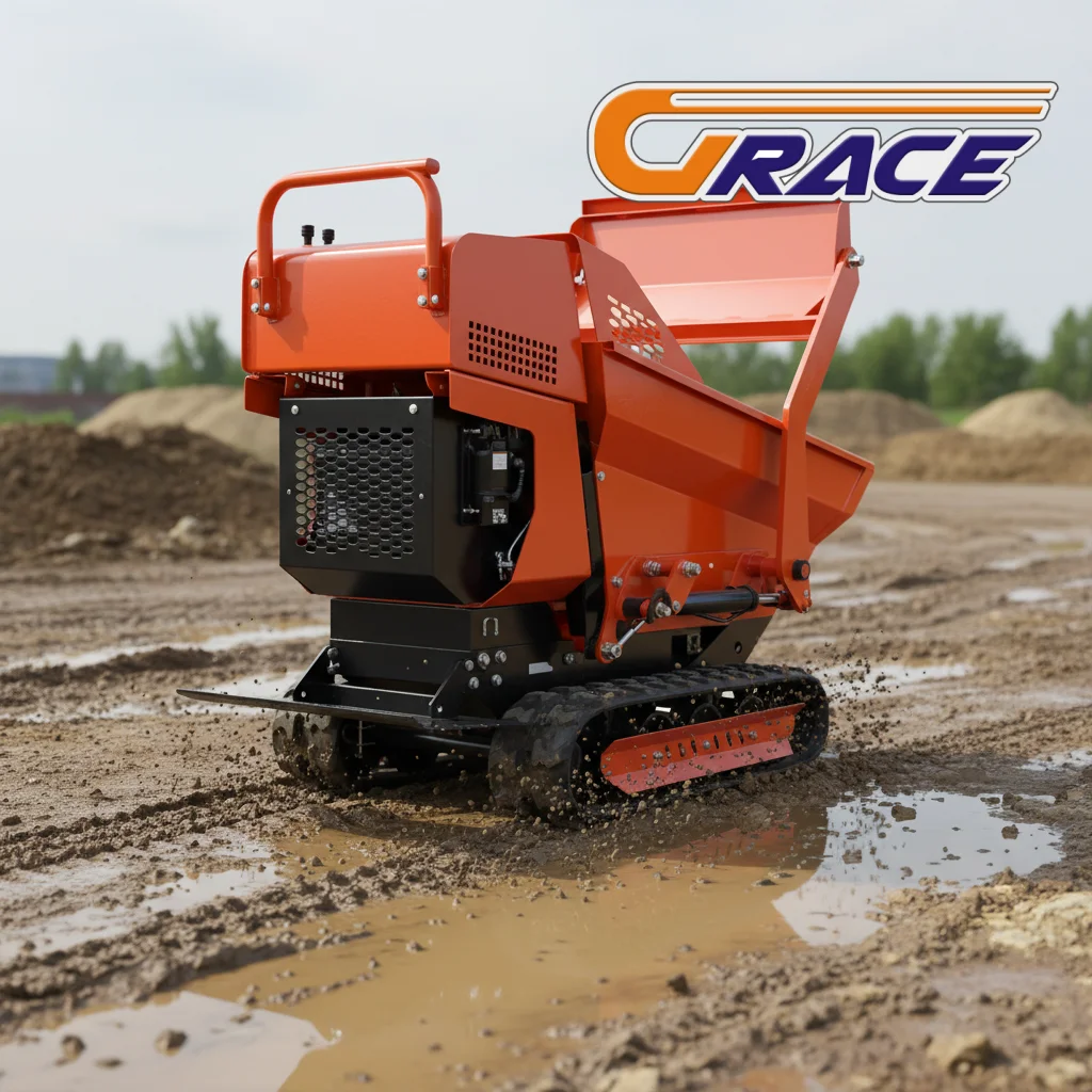 

Mini Dumper Truck 1000kg High Quality EURO 5 EPA Fast Delivery Crawler Dumper Factory Customize for Farm