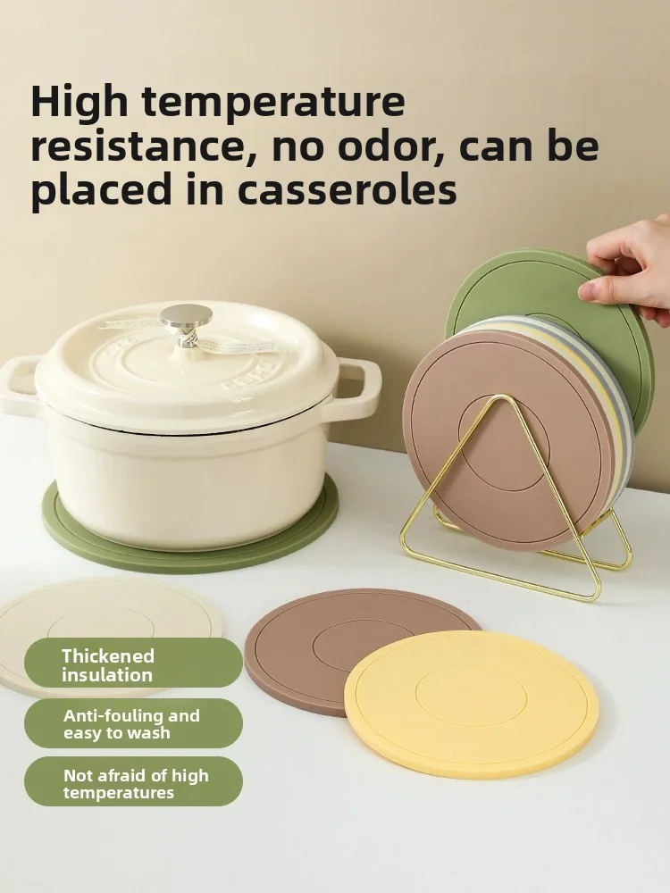 

Silicone Thermal Insulation Mat, Coaster, Bowl Mat, Dining Table Mat, High Temperature Resistance and Anti-scalding