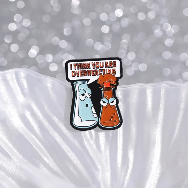 Science Chemist Series Microscope Enamel Pins Custom Beaker Brooches Backpack Clothes Accessories Lapel Badge Jewelry Pin Gifts