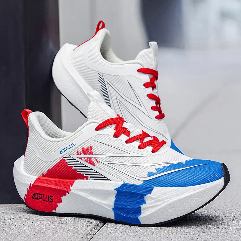 Men Casual Sneakers Breathable Mesh Soft Sole Sports Shoes Lightweight Non Slip Daily Street Walking Outdoor Athletic Footwear