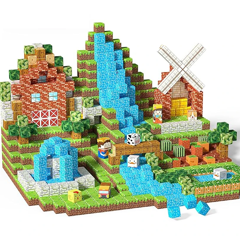 

Магнитные строительные блоки, развивающие обучающие игрушки, доступны в нескольких цветах, лучший подарок на день рождения.