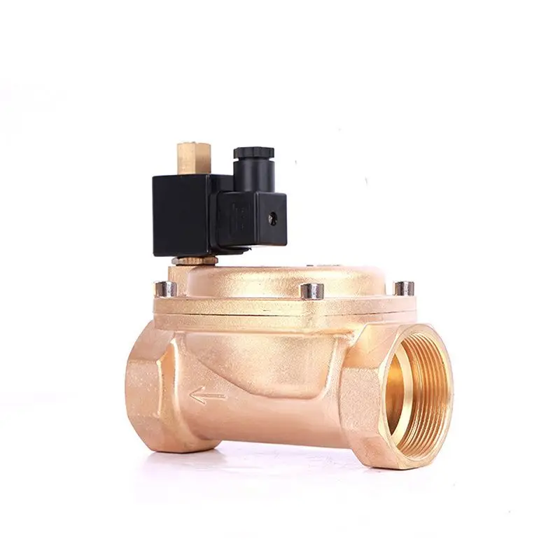 

2" Normally Open High Pressure Solenoid Valve 0955 Series 220V 110V 24V 12V Brass 1.6MPA Water Valve Air Valves